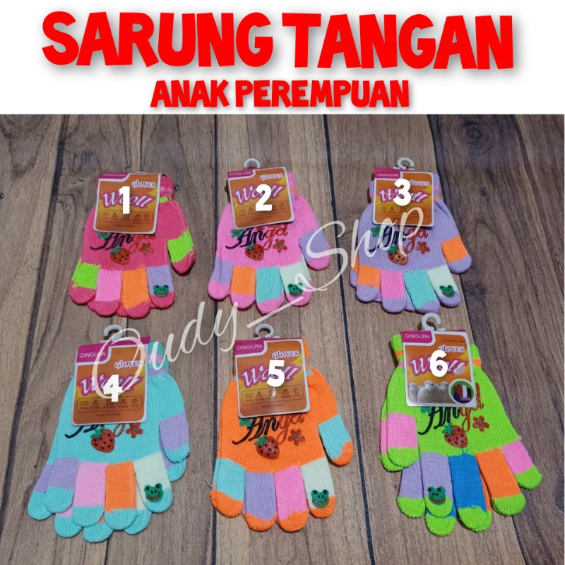 Sarung Tangan Anak Motif Lucu Warna Warni