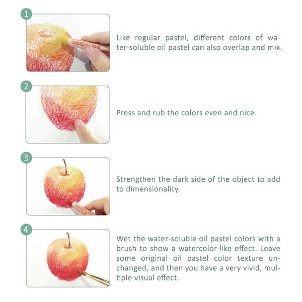 

PASTEL-DRY-OIL- SIMBALION OIL PASTEL 12 WARNA WATER SOLUBLE KUNGFU DUCK -OIL-DRY-PASTEL.