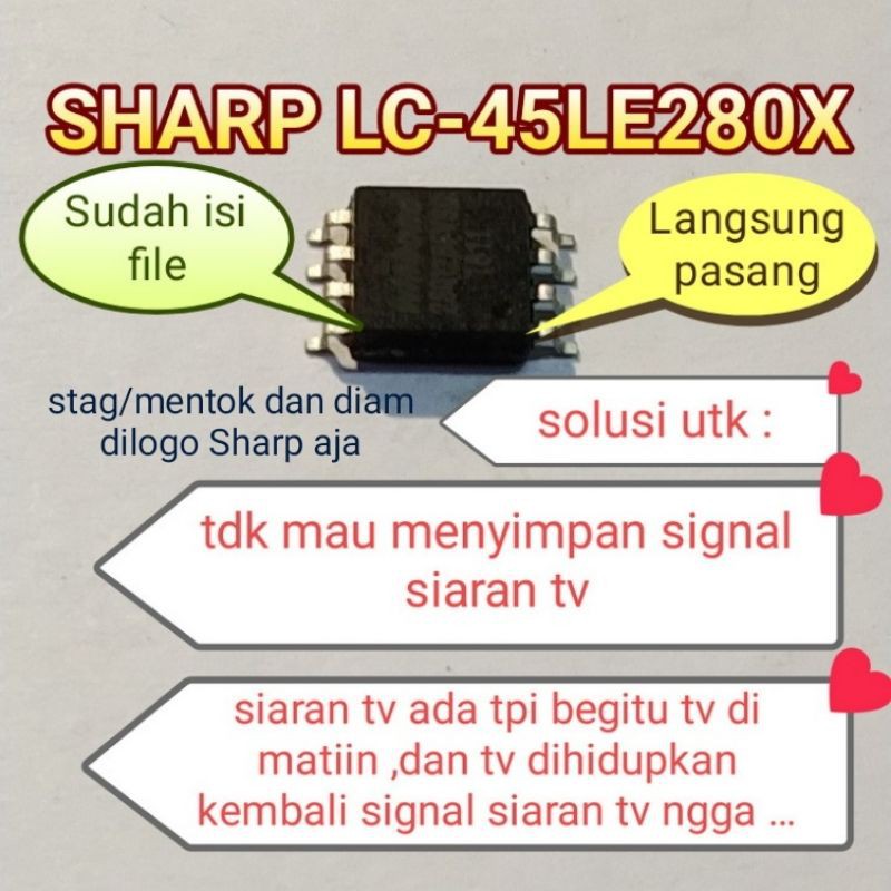 IC EPROM MEMORY BIOS SHARP LC-45LE280X