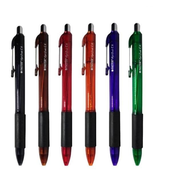 Pulpen FASTER C-6 Faster Original Faster C6 Pulpen Pencet Pulpen Murah Ballpoint Bolpoint Alat Tulis