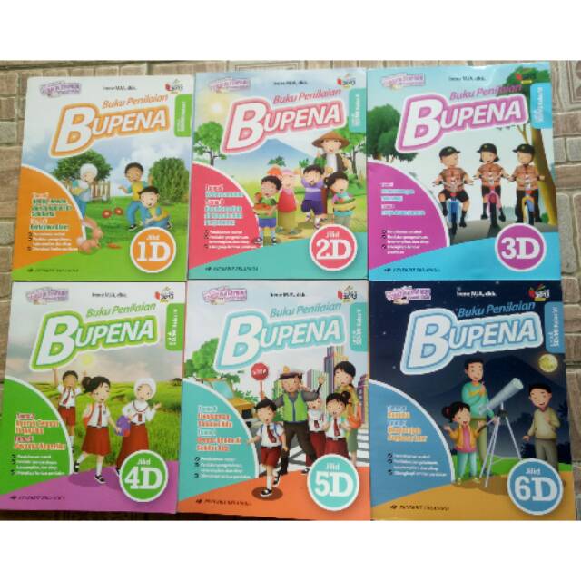 Harga satuan buku penilaian erlangga BUPENA  k13 D semester 2 kelas 1 sampe 6