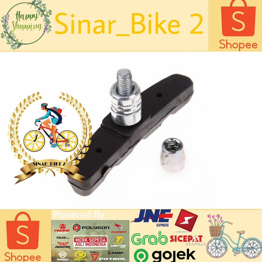 Kampas Rem Sepeda Gunung Mtb Tipe Karet 70mm 1Pcs - B39