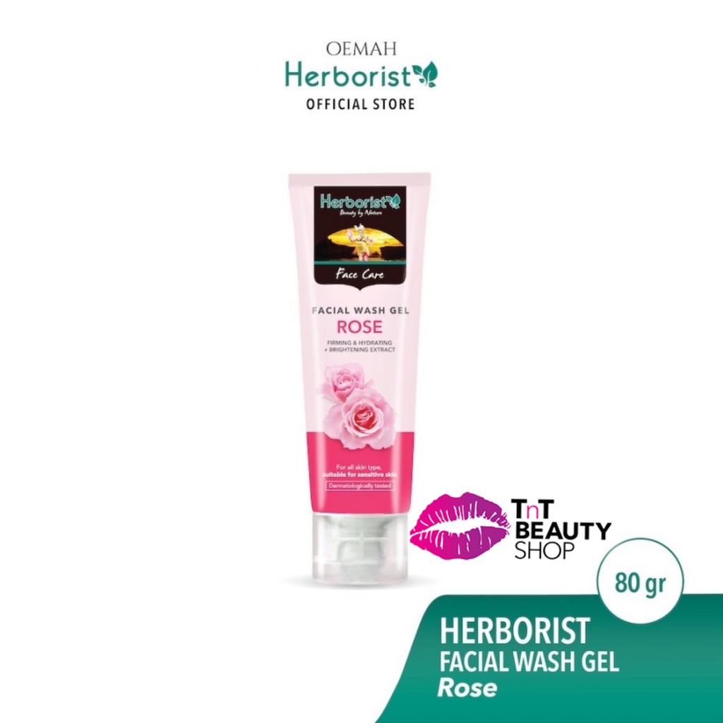 Herborist Facial Wash 80gr | Herborist Sabun Wajah 80gr | TEA TREE | ZAITUN | ALOE VERA | Herborist Facial Wash Gel Rose - Herboris