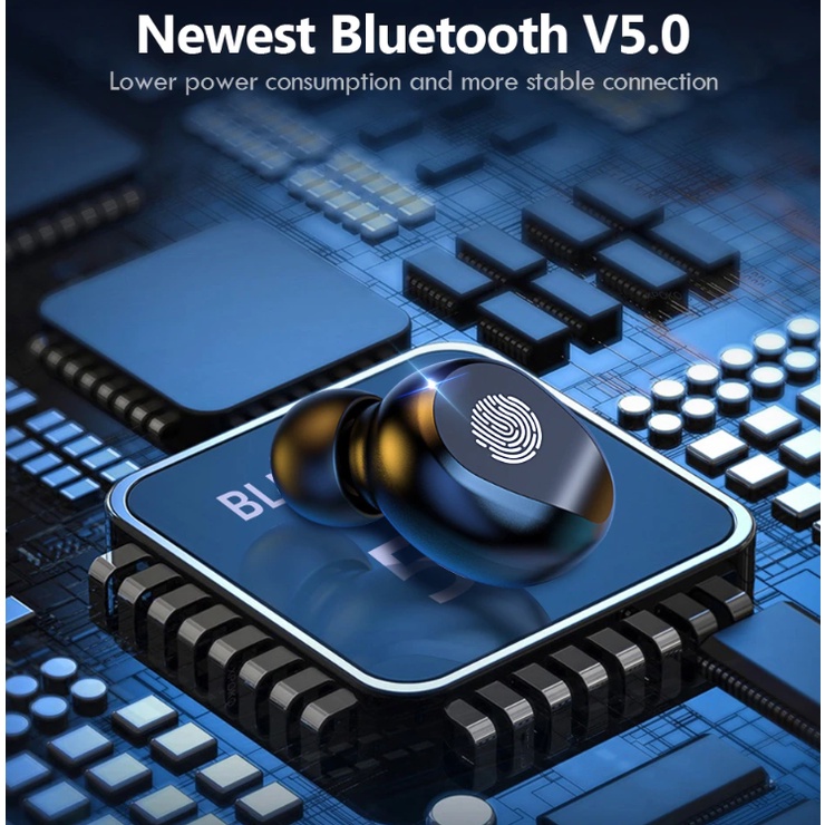 TWS F9 Earphone Bluetooth Tws Nirkabel Power Bank Headphone Display Wireless Dengan Headset mic