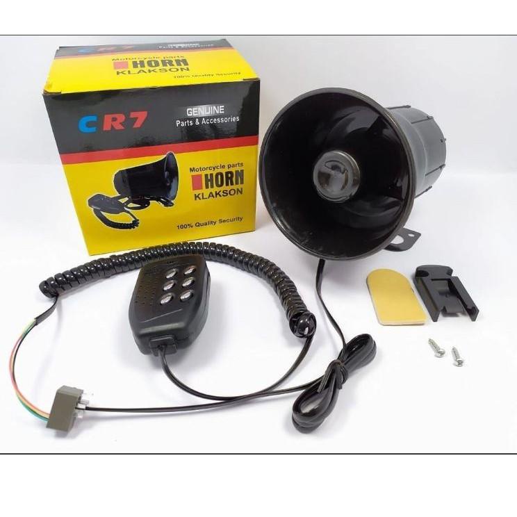 ❃ Klakson Toa sirine polisi 6 suara + mic + volume 12 volt ☎