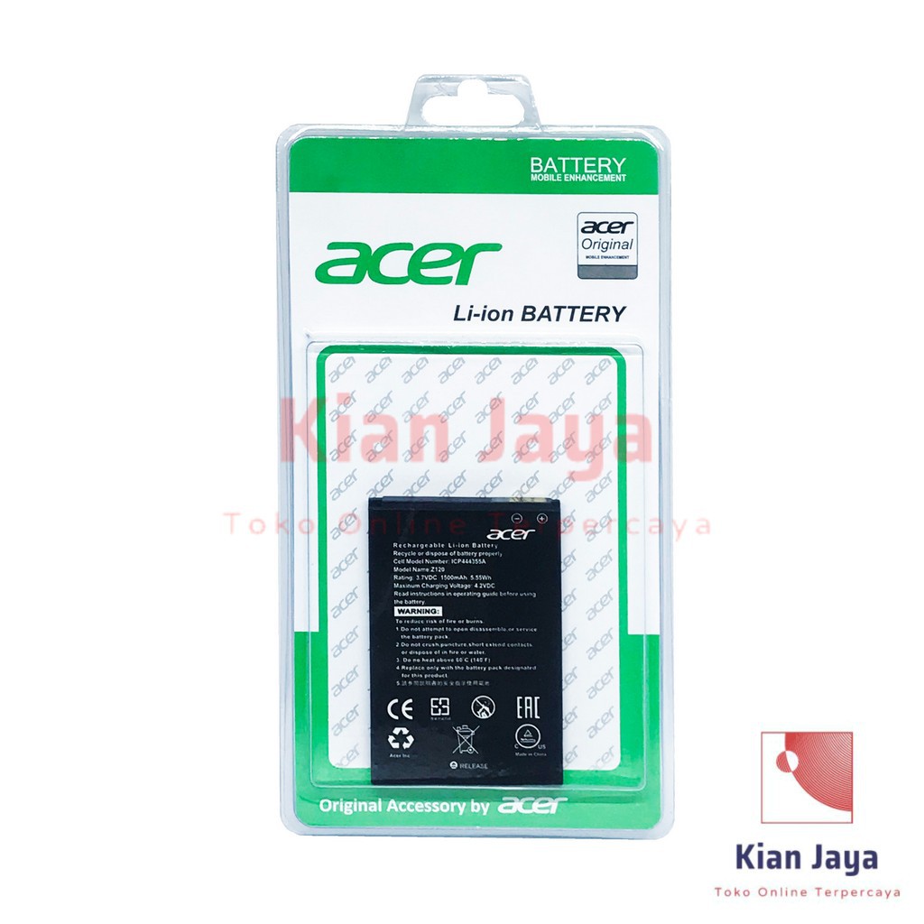 Baterai Handphone Acer Z120, Z110, Z2, BAT-A510 Original OEM Batrai Batre Battery