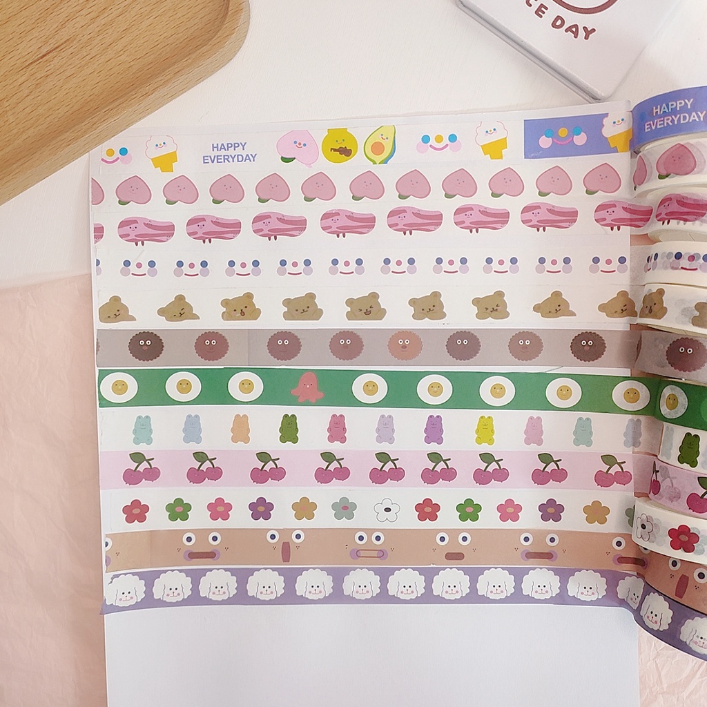 

Washi Tape / Isolasi Lucu/ Isolasi Korea / Selotip / Dekor