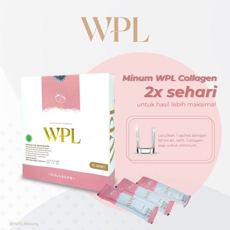 WPL COLLAGEN WHITENING DRINK  ISI 10 SACHET | MINUMAN COLLAGEN PEMUTIH KULIT BY WINNY PUTRI LUBIS