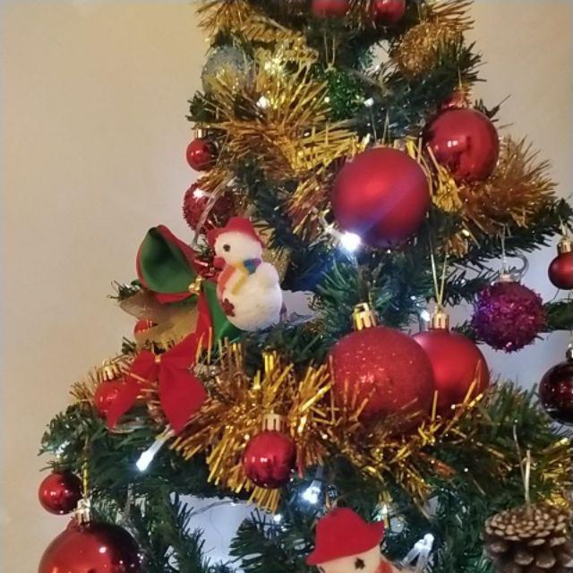 Aksesoris Pohon Natal / Hiasan Bola Natal  4/ 5/ 6/ 7 Cm  Pajangan Gantungan Pernik Pohon Natal