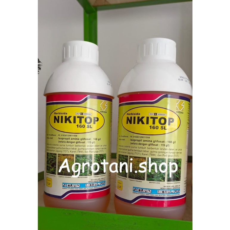 Herbisida Sistemik NIKITOP 160 SL Racun Rumput isi 1 Liter