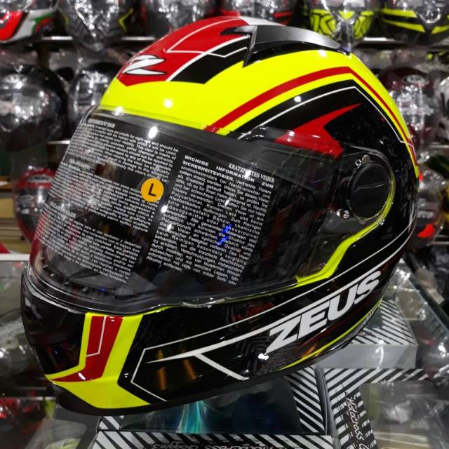 Helm Zeus Z811 Plasma AL5 Yellow Fluo / Black