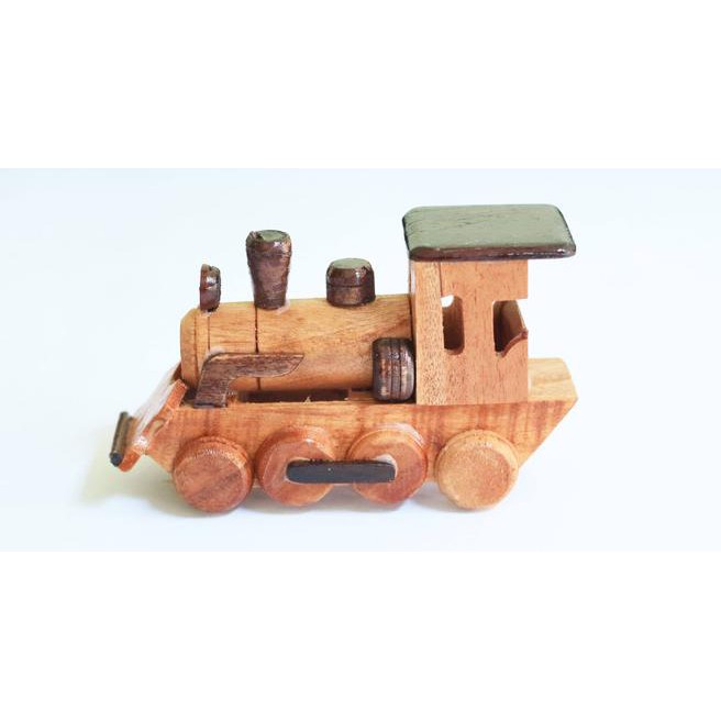 Un3Z Hiasan / Miniatur / Pajangan Meja / Koleksi, Kereta Lokomotif Kayu 8Akf