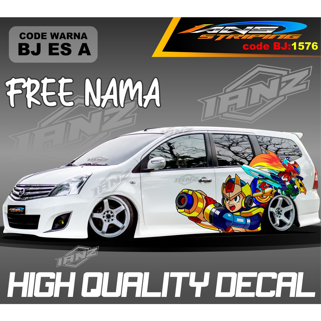 STIKER VARIASI MOBIL GRAND LIVINA MOTIF KARTUN / STIKER MOBIL TERIOS XPANDER NEW DESAIN / VARIASI STIKER MOBIL AVANZA XENIA