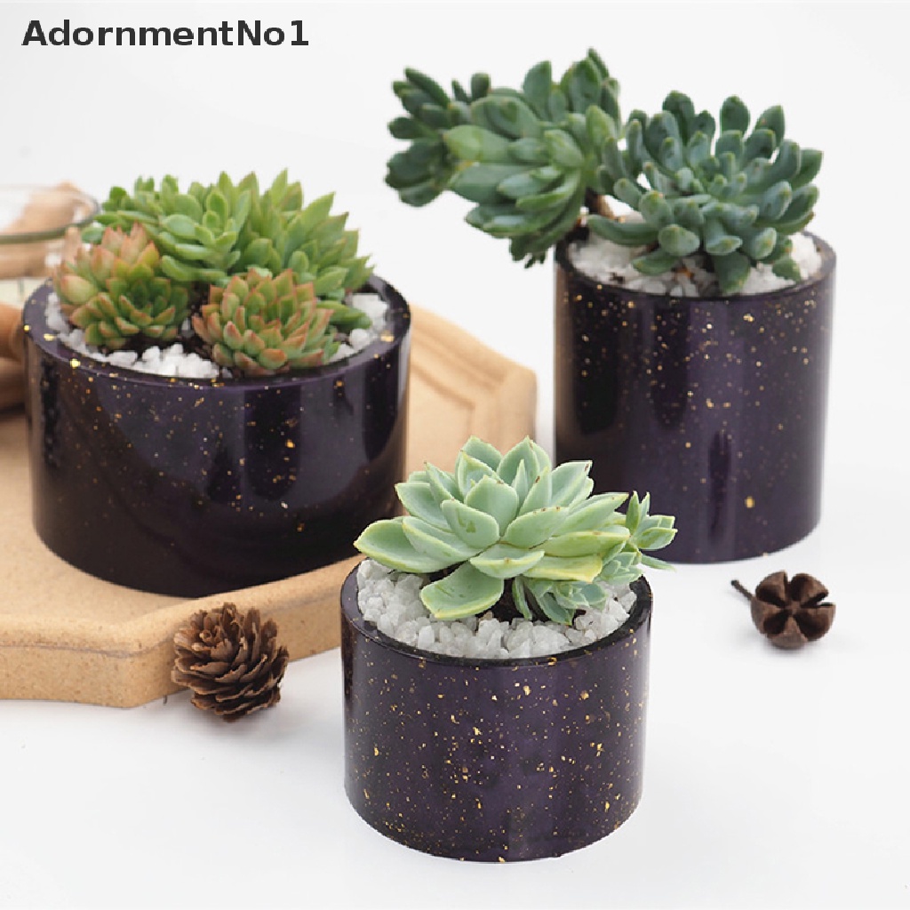 (AdornmentNo1) Cetakan Pot Bunga / Cangkir Bahan Silikon Epoxy Resin DIY