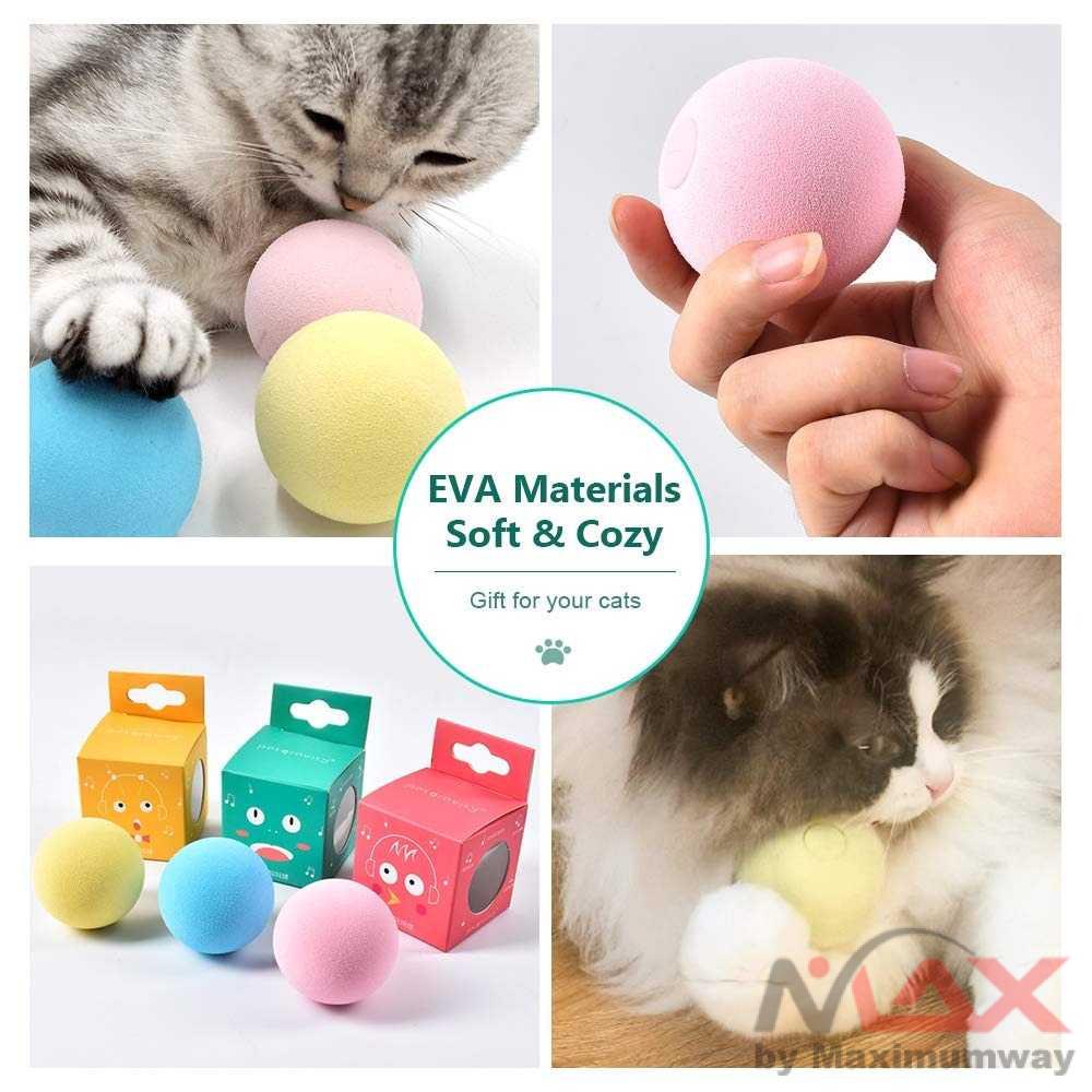 Mainan Kucing paling Heboh Se Jagad bola Bisa bersuara berbagai binatang Bisa dimasukkan catnip Pet Gravity Mainan Kucing Bola Aroma Catnip Ball Frog Sound -Pet Supplies Gravity Ball Cat Chew Toys Wool Ball Intelligent Sounding Cat Interactive Toys