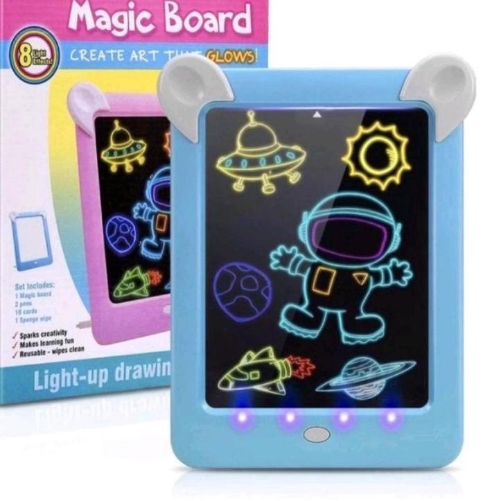 

Terbaik! Magic Board Drawing LED 3D 85127 - Papan tulis anak papan Gambar Ajaib Mainan edukasi Anak ~