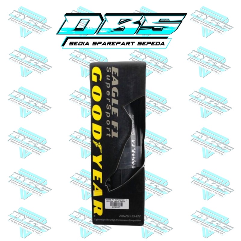 BAN LUAR GOODYEAR EAGLE F1 SUPERSPORT TUBELESS 700X25C BLACK 700C 25C GOOD YEAR TUBE