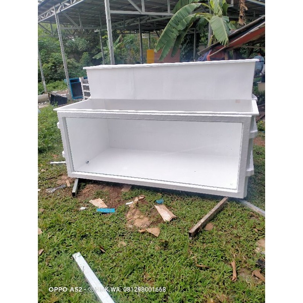 kolam fiber gelass combinasi kaca.