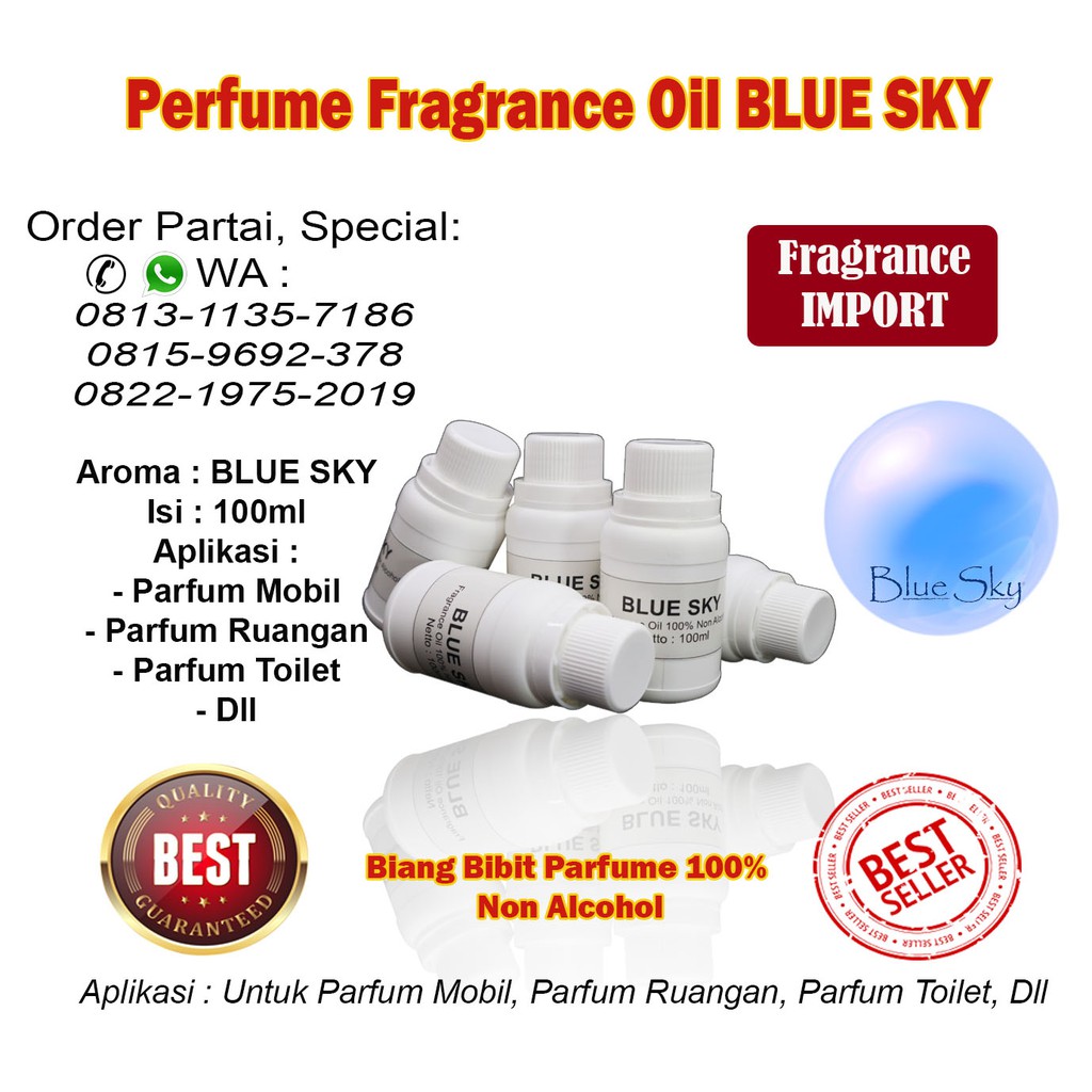 Bibit Biang Parfum Aroma BLUE SKY 100ml / Parfum BLUE SKY / BLUE SKY