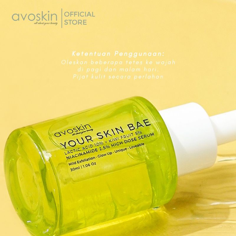 Avoskin Your Skin Bae Lactid Acid 10%+Kiwi Fruit 5% + Niacinamide 2,5% High Dose Serum