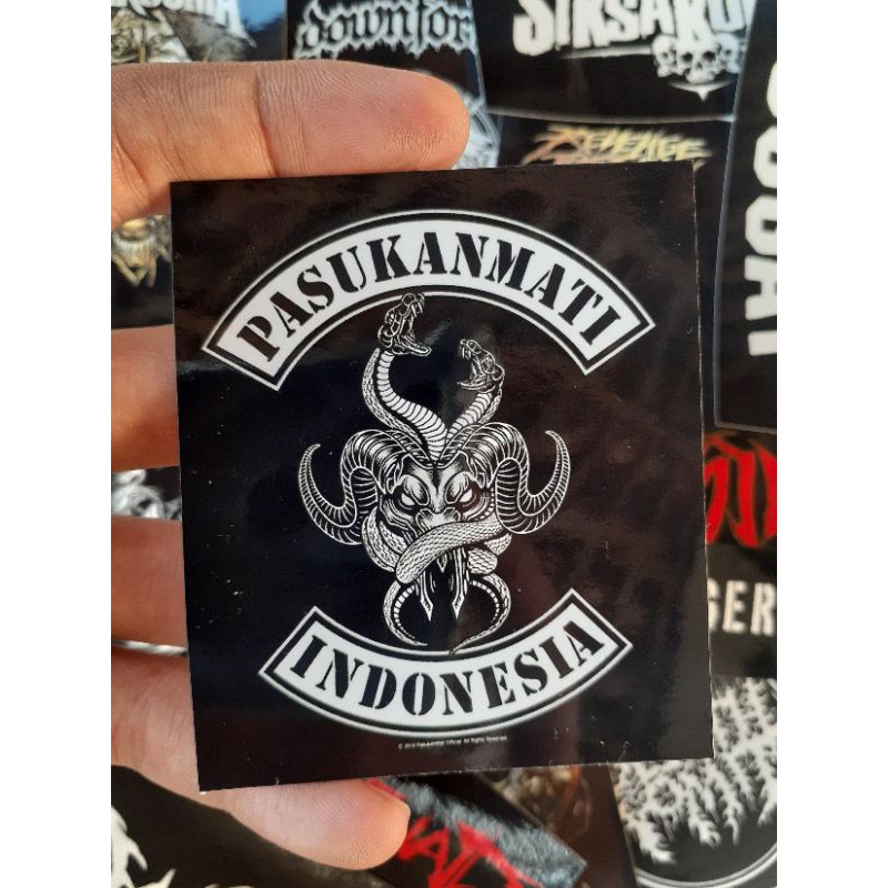 STICKER PACK BAND METAL INDONESIA ISI 14 STICKER GUITAR STICKER BOMB STICKER KOPER STICKER