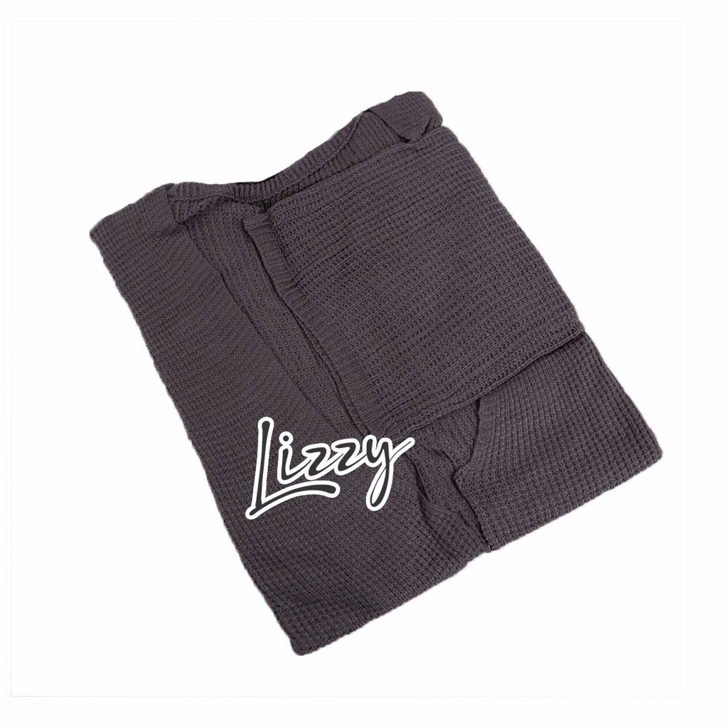 LIzzy - LOCY CARDIGAN OVERSIZED-locy dark grey