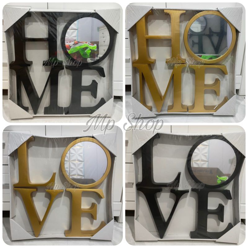 PAJANGAN HIASAN DINDING LOVE HOME GOLD INFORMA / DEKORASI RUMAH / HIASAN DINDING / HOME GOLD / HOME