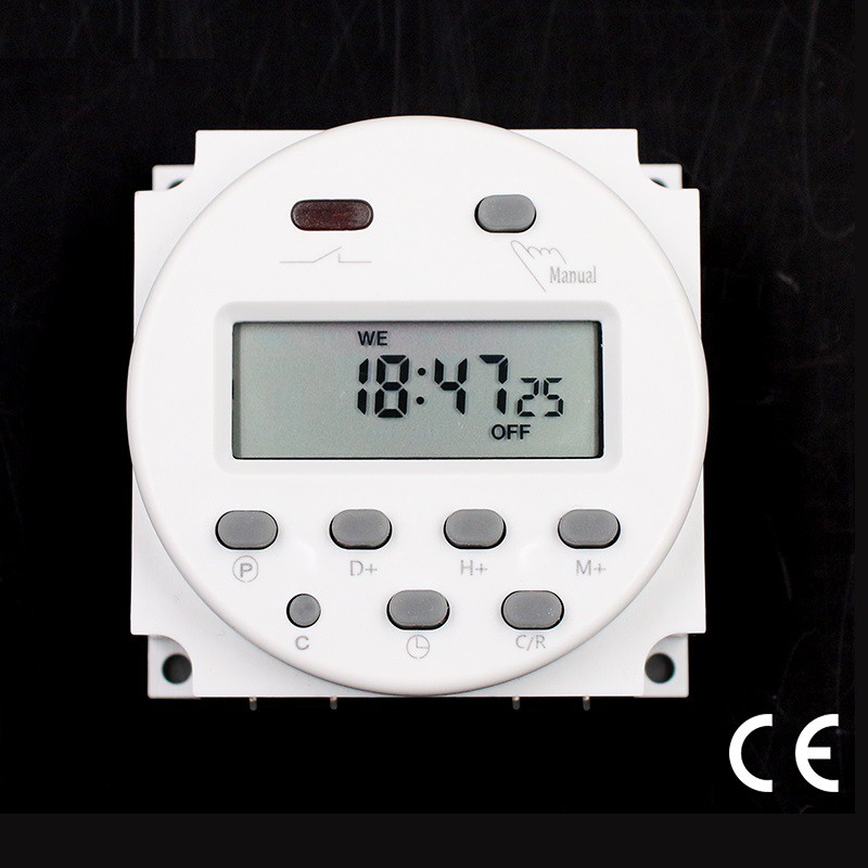 Timer Switch Digital Time Delay Relay 12V 220V CN101A Untuk Lampu Digital Timer Programmable On Off