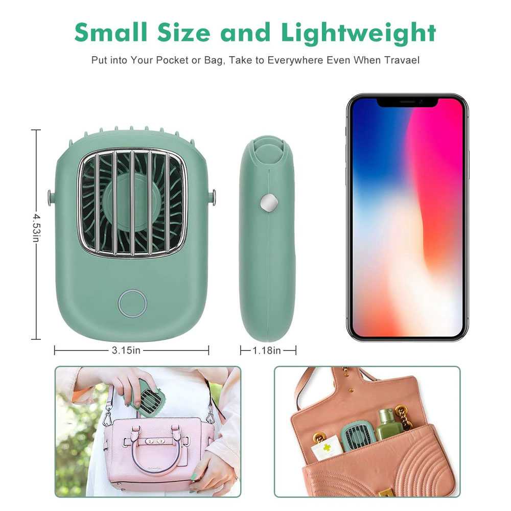 (BISA COD) RVOSTR CATLION Kipas Angin Portable Kalung Leher Neck Fan 1800mAh - YJ19A