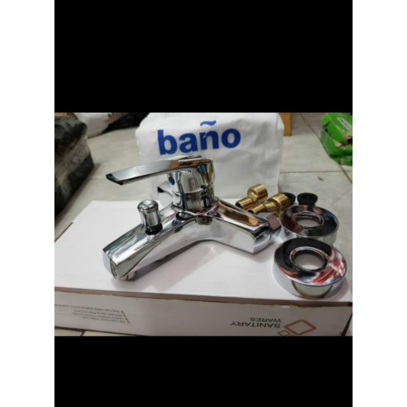 kran air panas dingin kuningan/ keran bano komplit shower