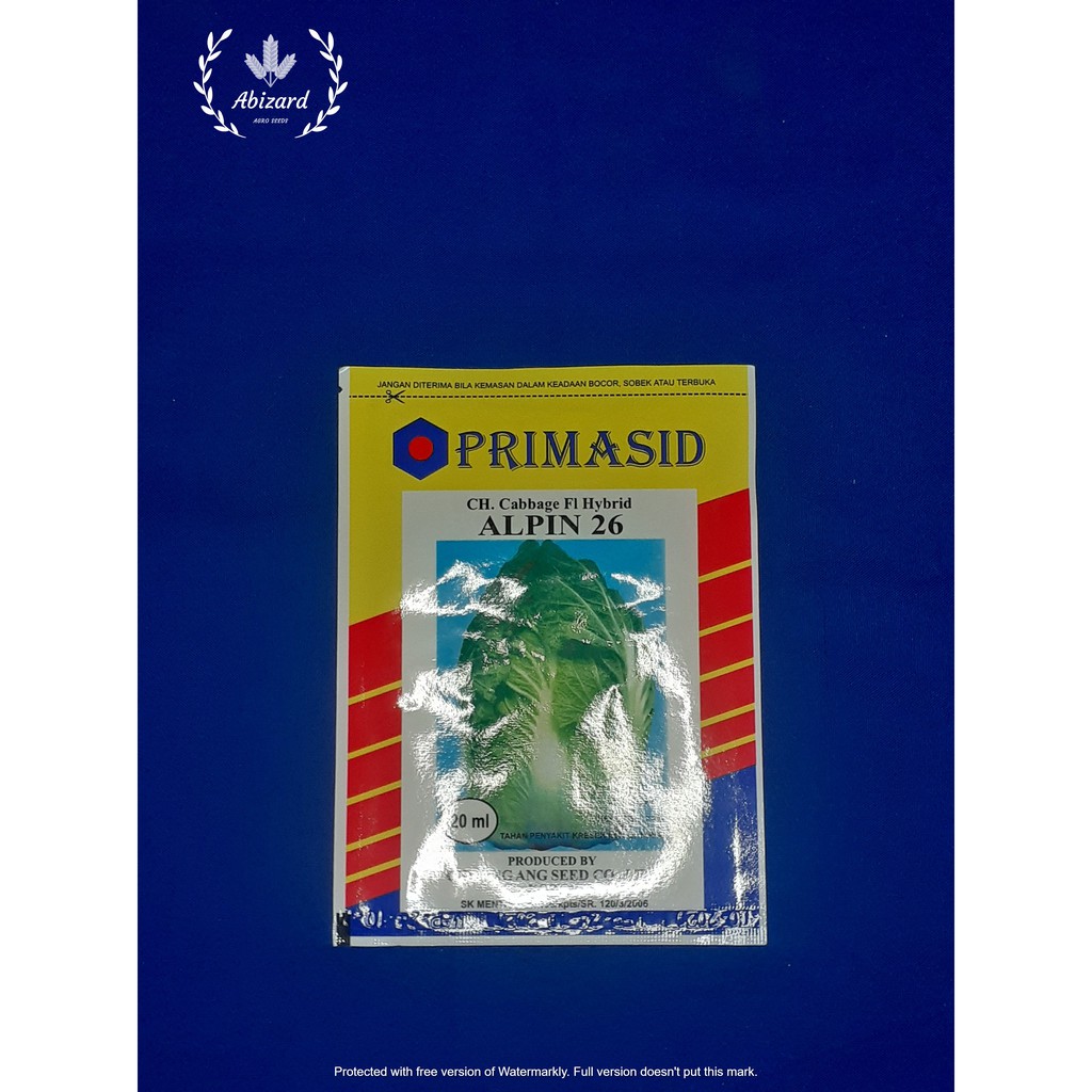 Benih Bibit Sawi Putih Alpin 26 Kemasan 20Gr Original Pack Primasid
