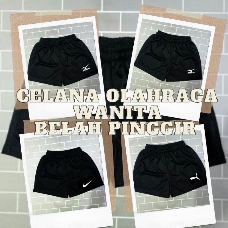 CELANA PENDEK OLAHRAGA WANITA BELAH PINGGIR | CELANA OLAHRAGA VOLI WANITA