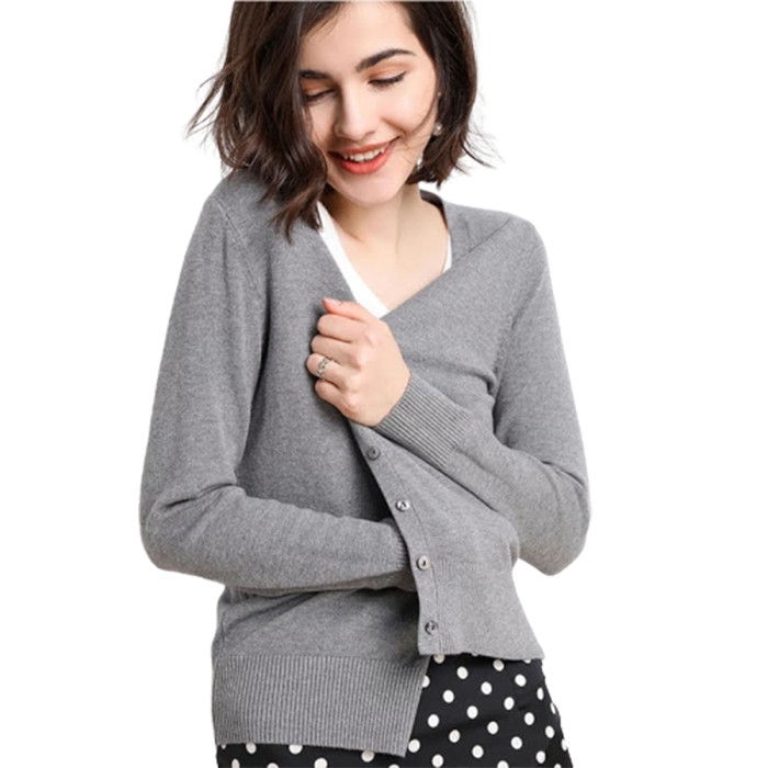 Cardigan Rajut Wanita Oversize XL – 2XL Reike / Female Big Kardi Knit VNeck-3