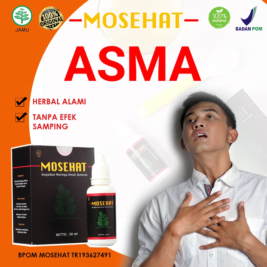 OBAT ASMA HERBAL SESAK NAFAS NAPAS PALING AMPUH MOSEHAT ORIGINAL BPOM