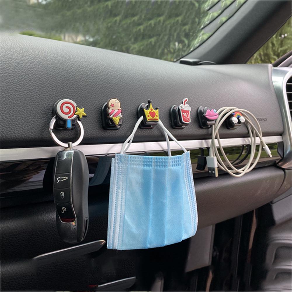 Lanfy Sticky Hook Universal Mini Lucu Kait Dipasang Di Mobil