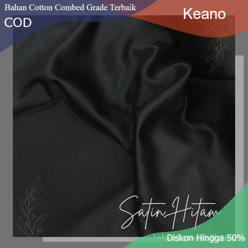 Spesial Bahan Kain Satin Velvet Background Backdrop Warna Hitam