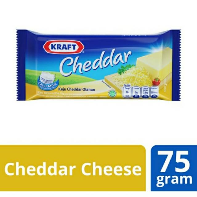 Keju Kraft Cheddar 70 gram