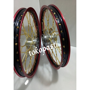 Jual Velg TDR Sepaket Jari Jari kepang pelintir TromolCakram Motor Satria Fu - Mio - BeatCb150 R- Va