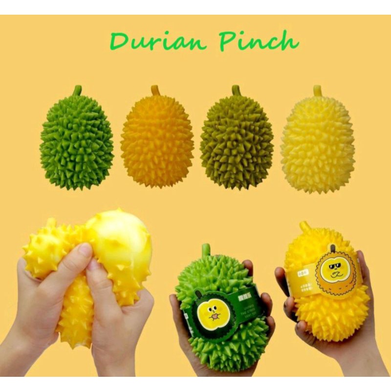 Squishy durian/durian pencet/stress relief toy/nangka pencet