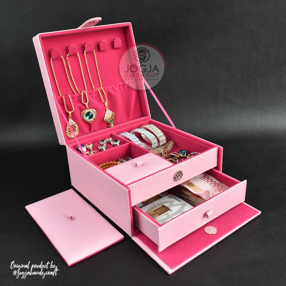 New Jewelry Box  - Kotak Tempat Perhiasan Emas, Kalung, Gelang, Cincin