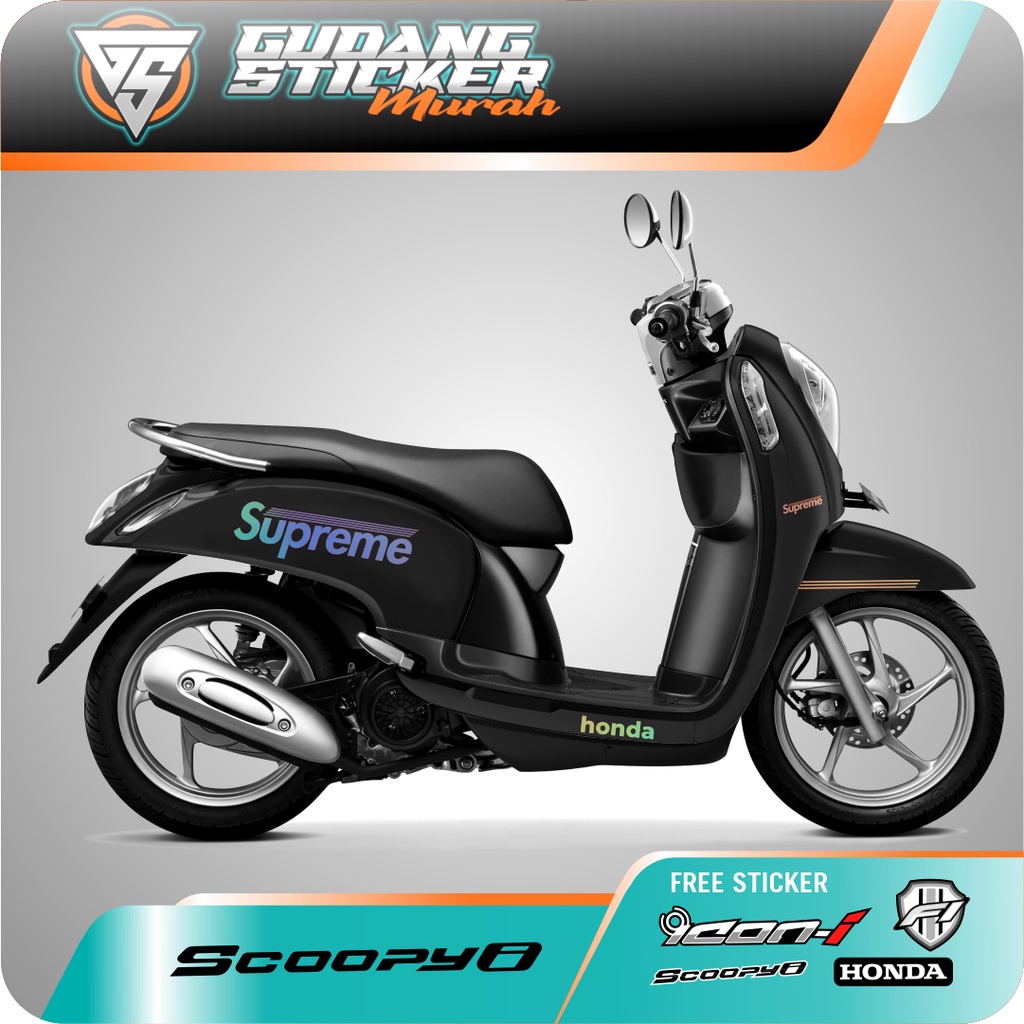 STRIPPING CUTTING SCOOPY 2013 - 2016 SUPREME HIGHQUALITY AKSESORIS SEPEDA MOTOR