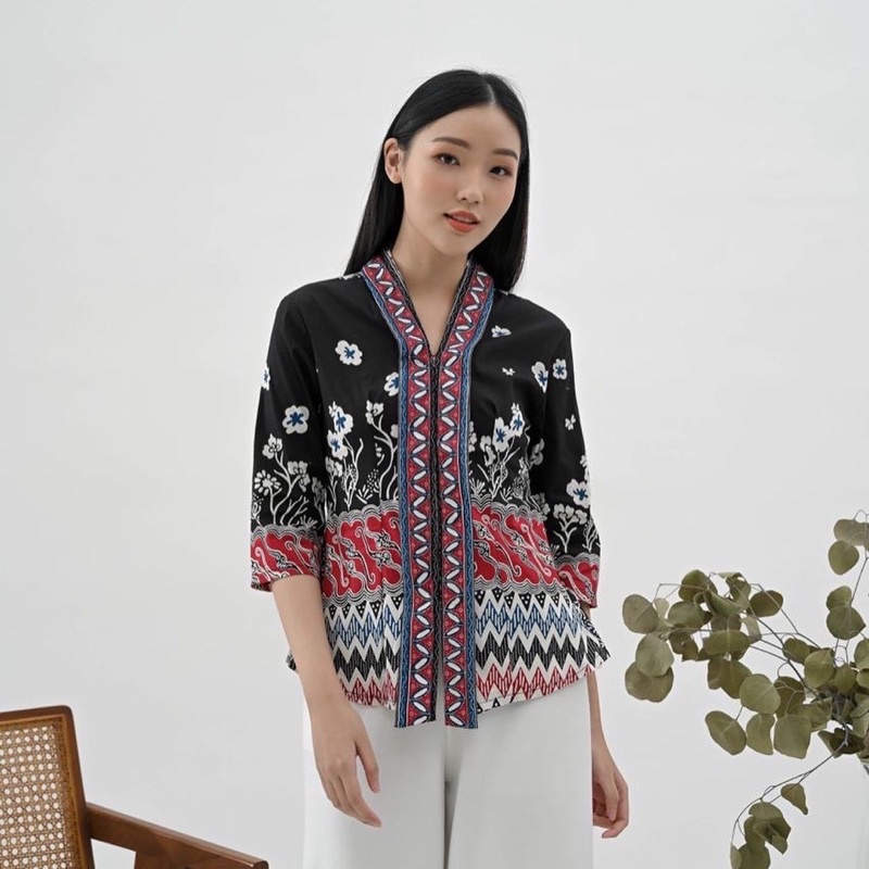 Atasan Batik 292 BRI/ Blouse Batik Wanita Modern/ Batik terbaru