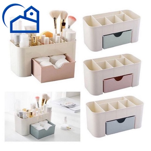 Rak Kosmetik Plastik / Rak Makeup Plastik / Rak Kosmetik Laci / 1 Laci Organizer Make Up Brush Storage Rak Kosmetik Plastik Sergabuna 4311