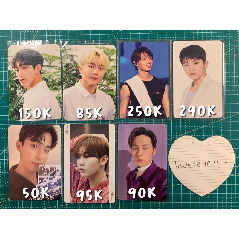 SEVENTEEN OFFICIAL PHOTOCARD SEUNGKWAN DK JUN MINGYU THE SAEM LIM JP DAUN DVD IDEAL CUT IC KR HMV CA