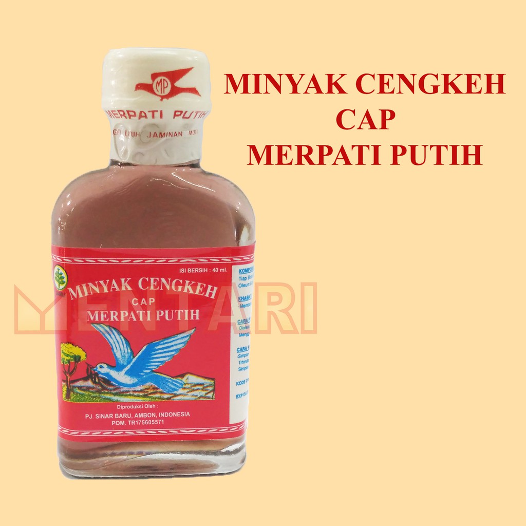 Minyak Cengkeh Cap Merpati Putih 40 Ml ASLI AMBON