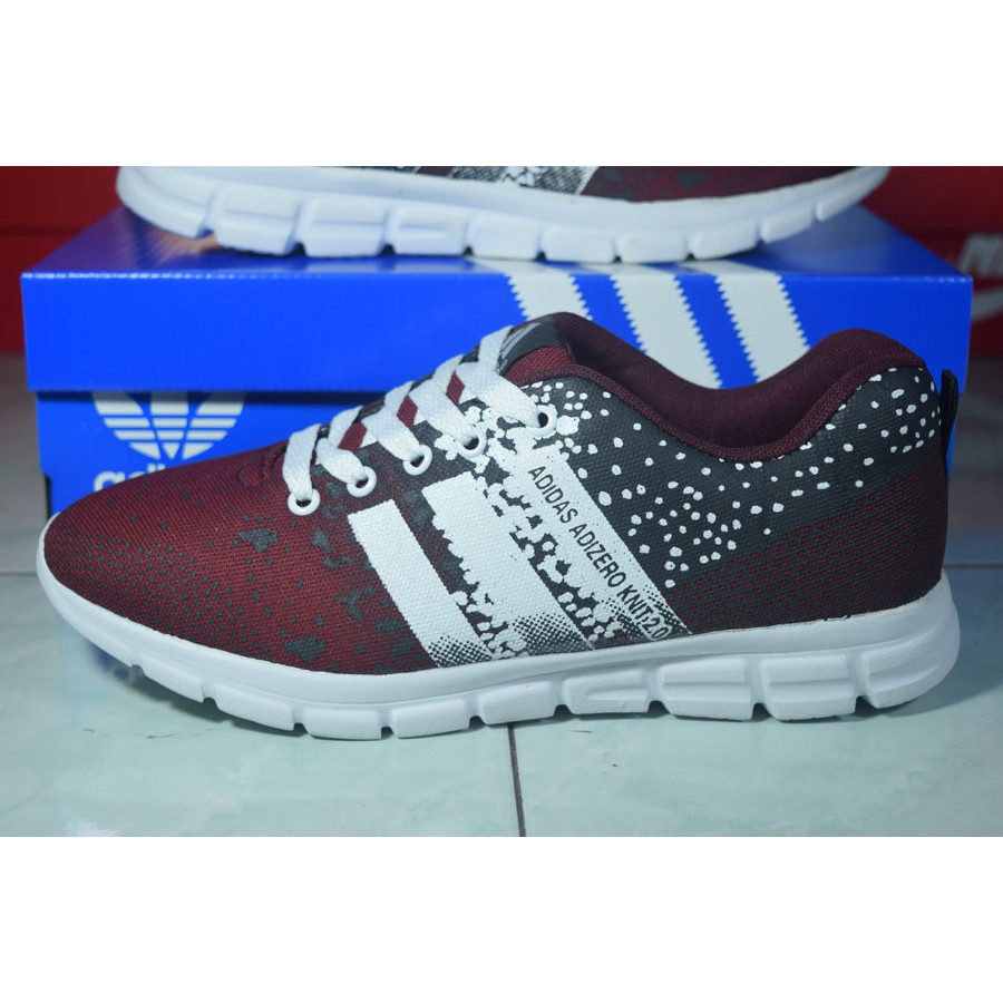 SEPATU ADIDAS ADIZERO KNIT 2.0 MERAH MAROON