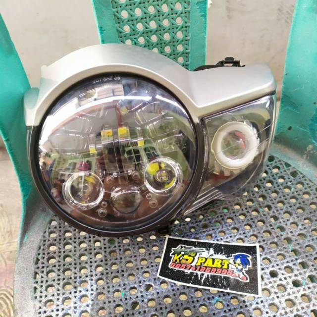 Daymaker 5,75 inch 16 Led Lampu Daymaker 16 Led plus Batok Lampu Tiger Revo