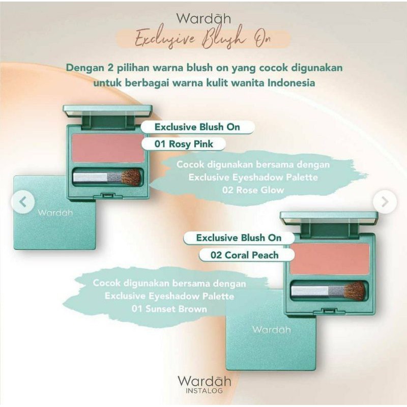 Wardah Exclusive Blush On 6.5gr