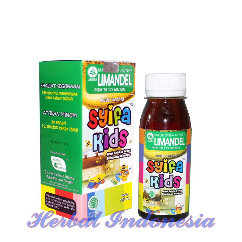 Madu Anak Syifa Kids LIMANDEL HIU 100 ml - Limandel  - Promandel Atasi Amandel