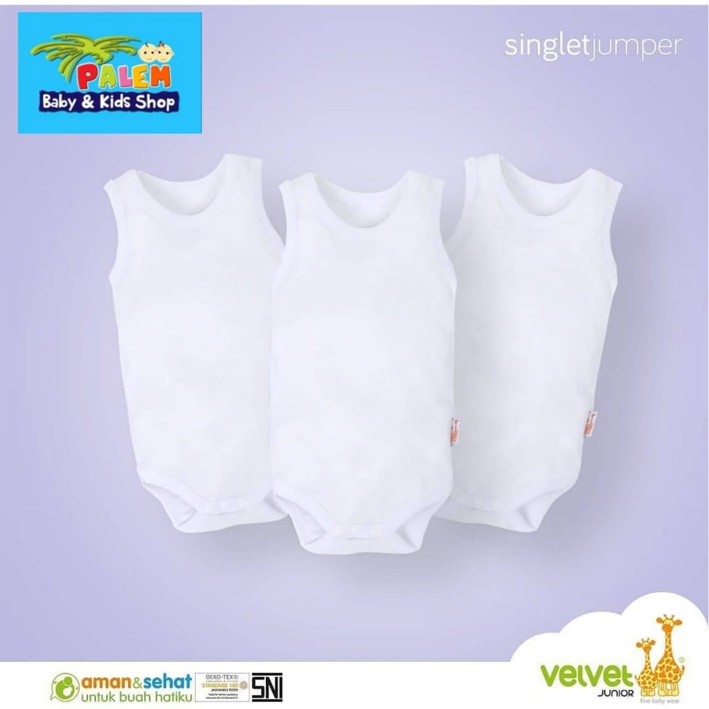 1pcs Velvet Junior Singlet Jumper/Kaos Dalam Jumper Bayi